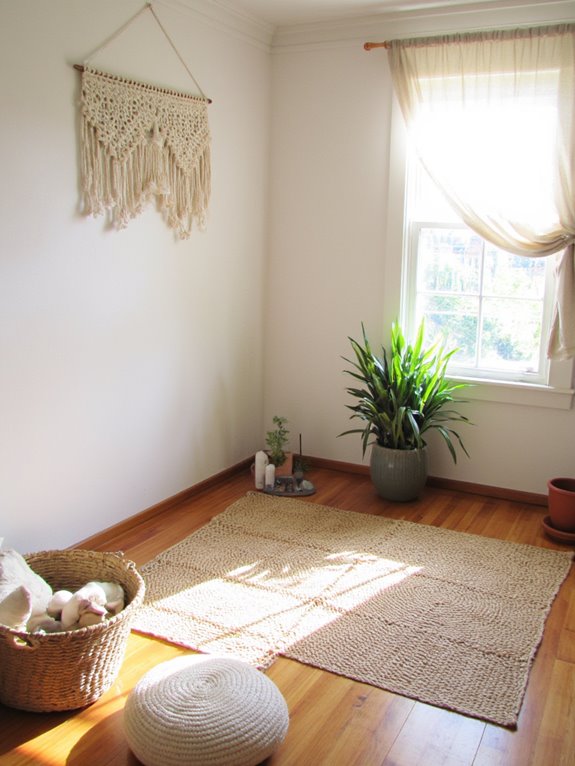 serene yoga meditation space