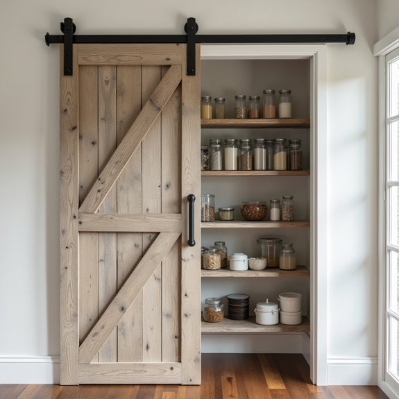 sliding barn door pantry