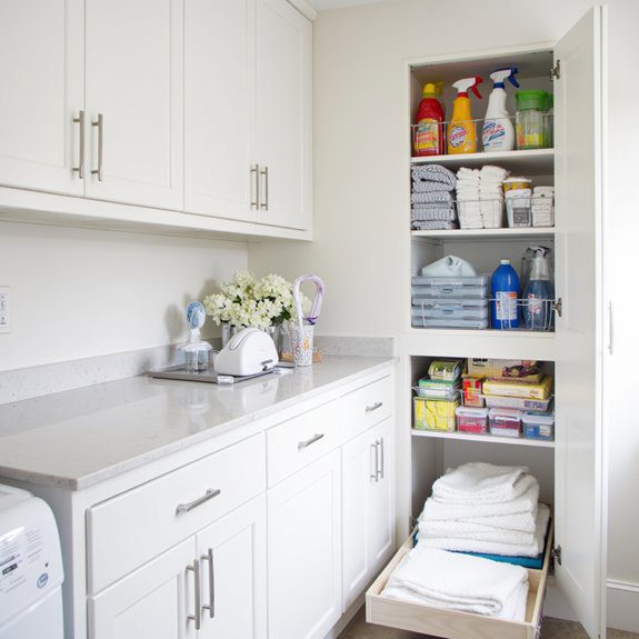 smart cleaning supply storage