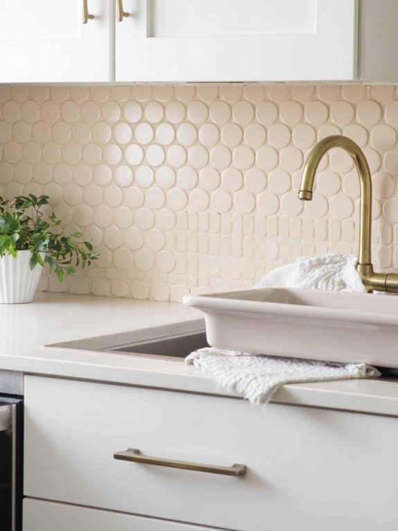 soft elegant kitchen backsplash