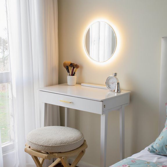space saving foldable vanity tables