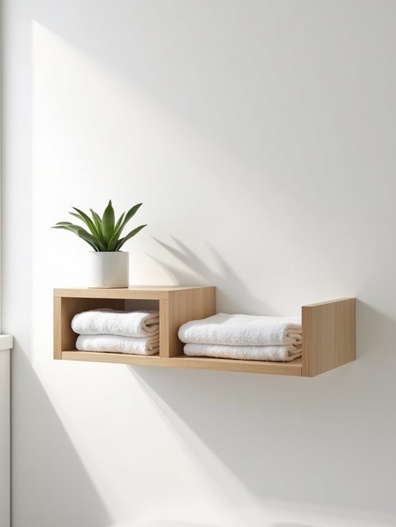 space saving foldable wall shelves