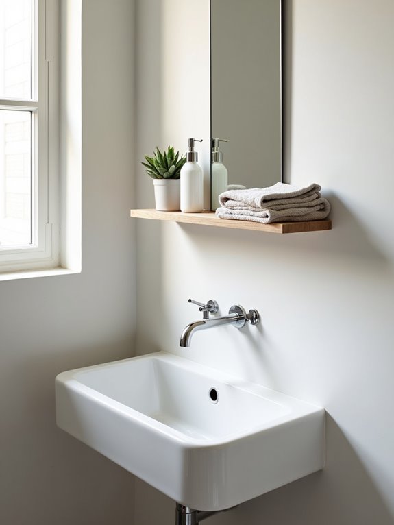 stylish above sink storage solution