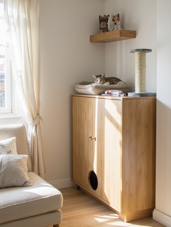 stylish concealed litter furniture