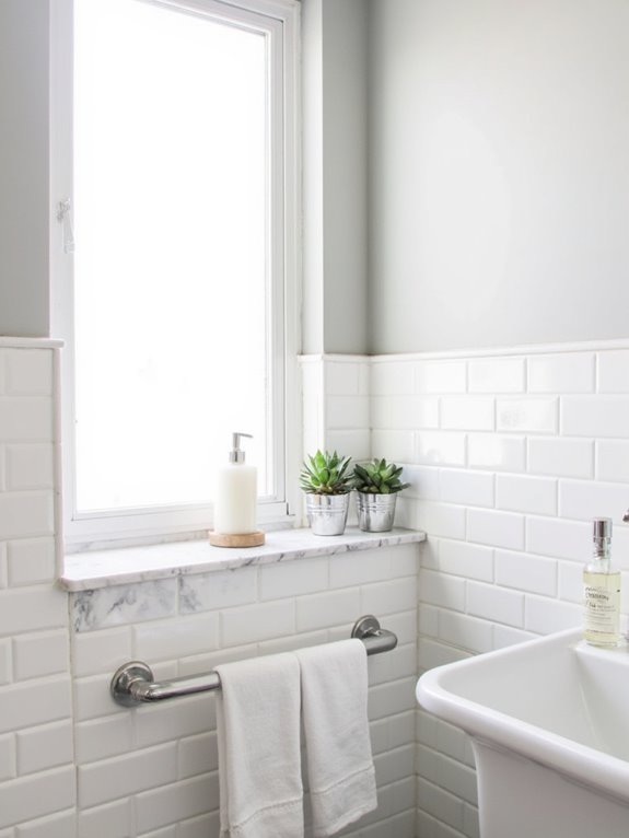 stylish corner marble ledge