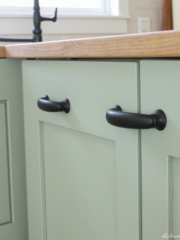 stylish hardware for sage green