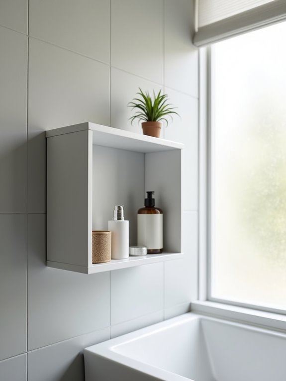 stylish modular bathroom organization
