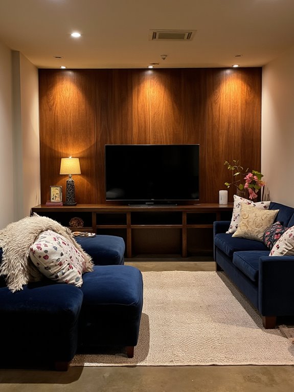 stylish small basement cinema