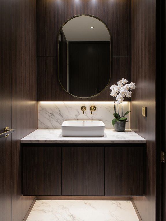 stylish space saving bathroom solution