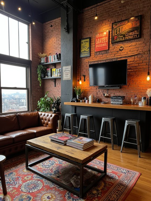 stylish urban retreat space