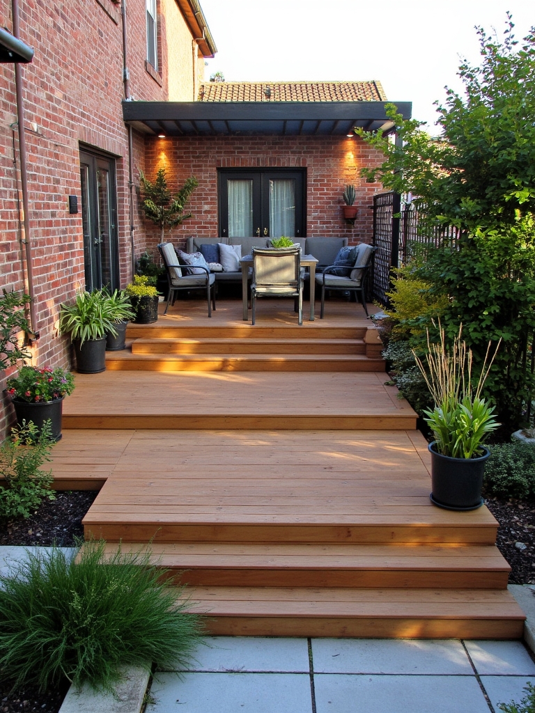 tiered deck zone separation