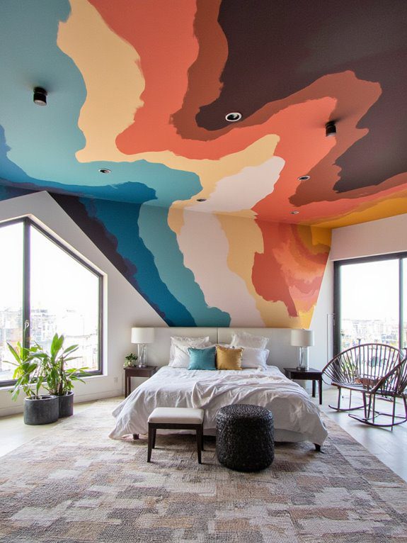 transforming ceilings with murals