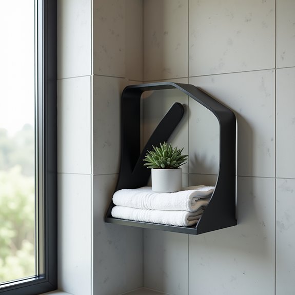 unconventional bathroom shelving ideas
