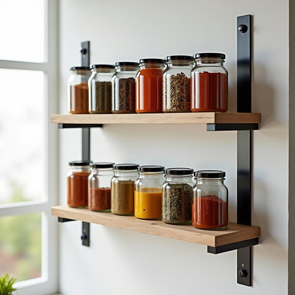 vertical spice storage solution
