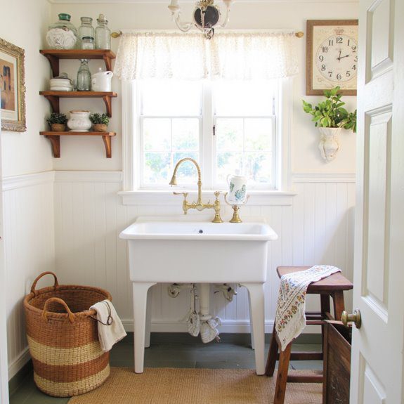 vintage accents enhance charm
