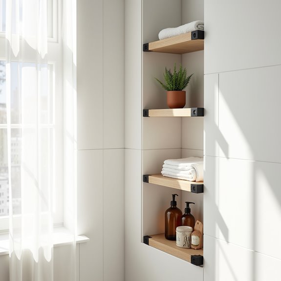 window shelves for storage