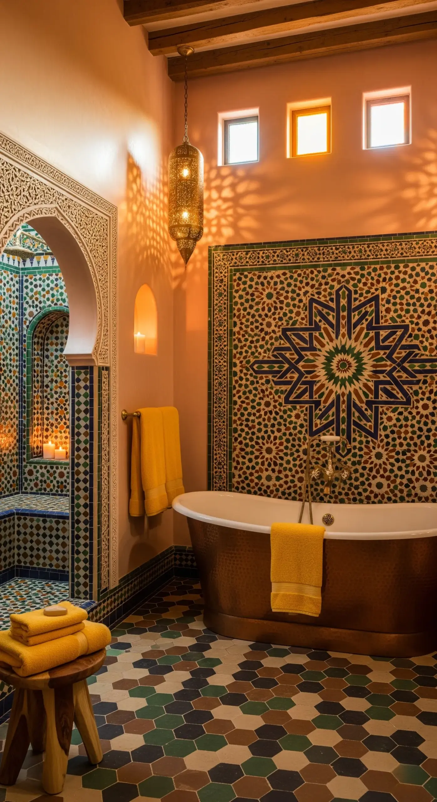 Incorporating moroccan tiles