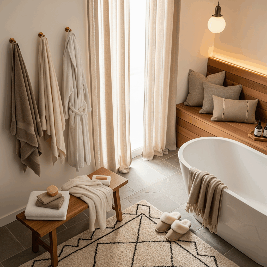 Luxurious linens & plush textiles