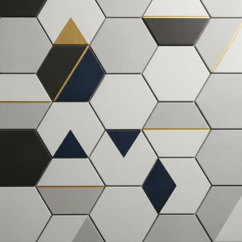 Modern minimalist tile mosaic patterns