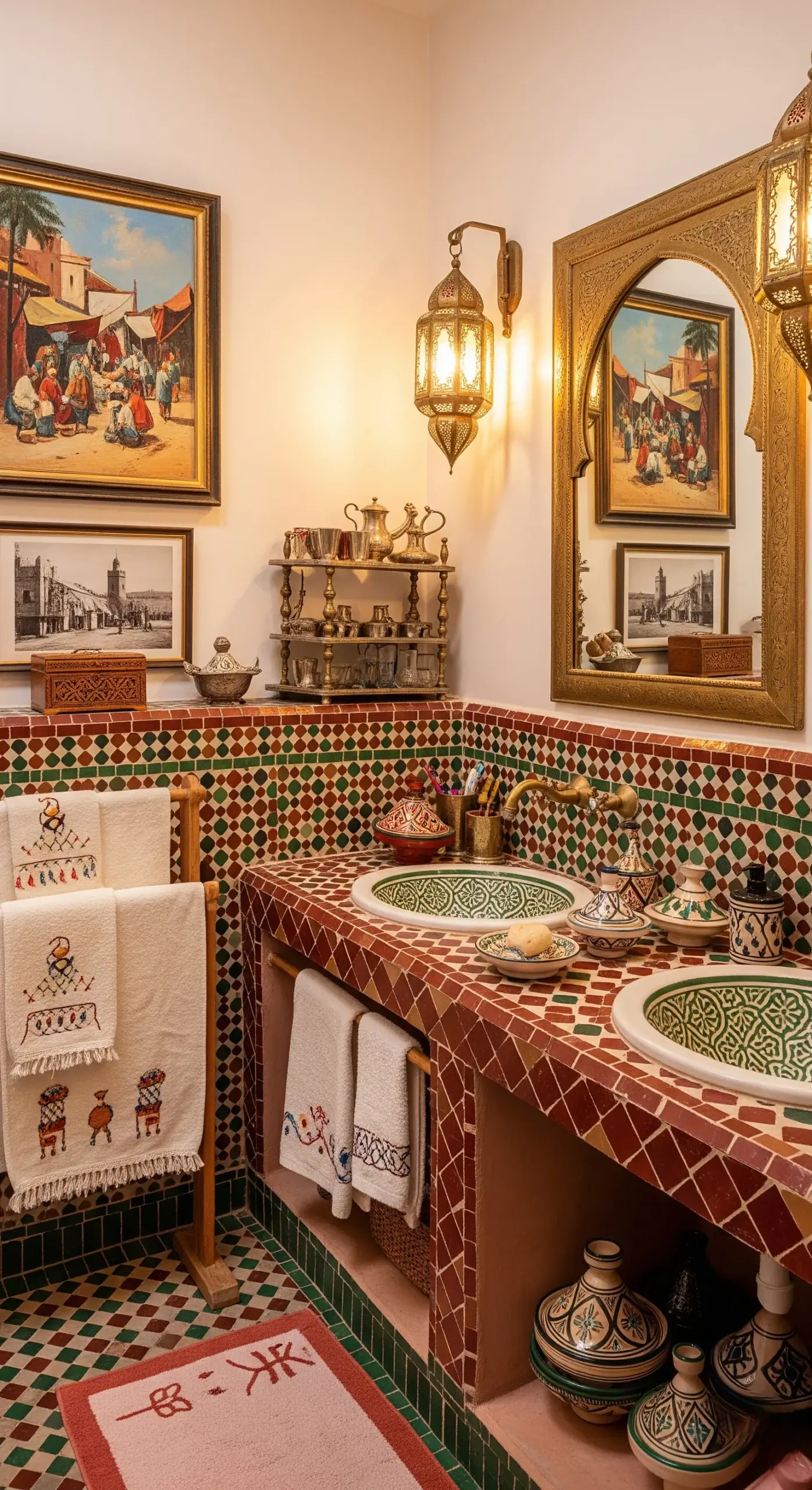 Personalizing your moroccan bathroom