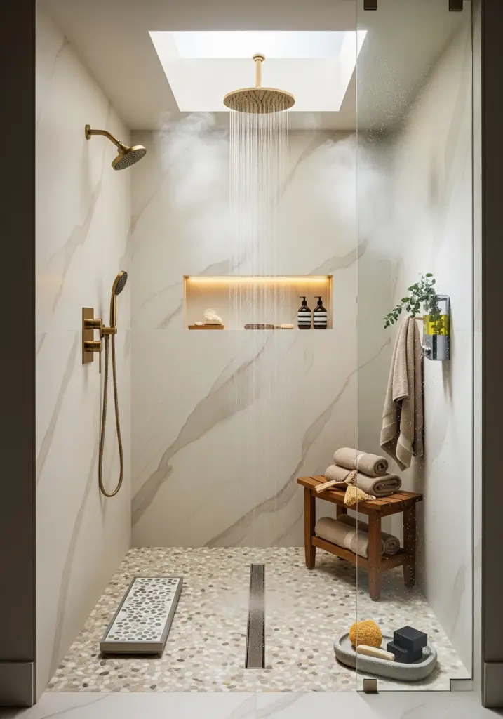 Rainfall shower experience