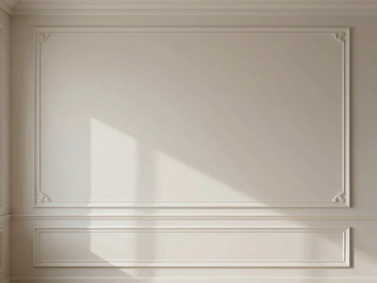 accent wall with molding