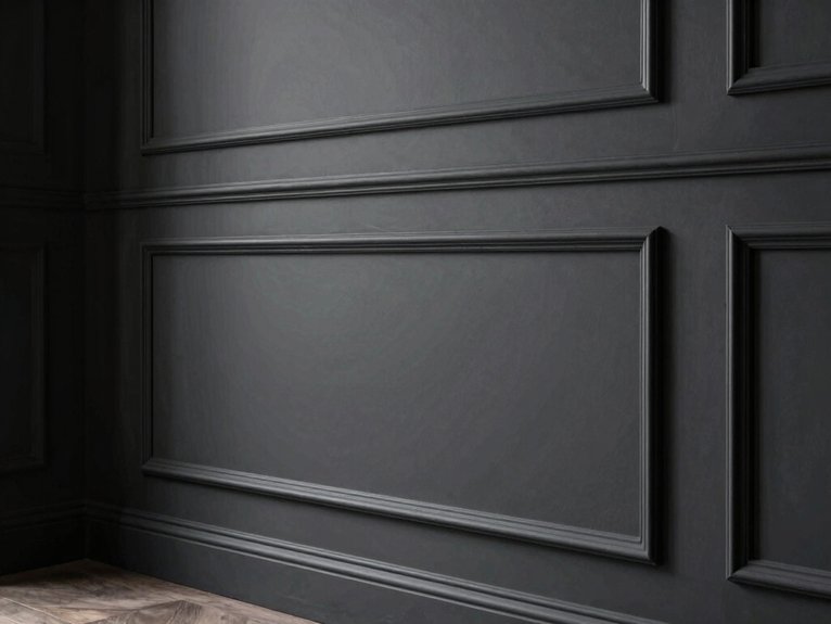 dark charcoal molded trim drama