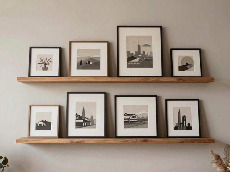 floating ledge gallery display