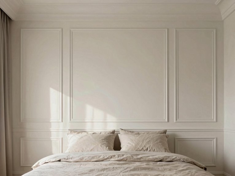 framed fabric headboard wall