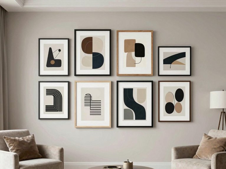large framed abstract anchor
