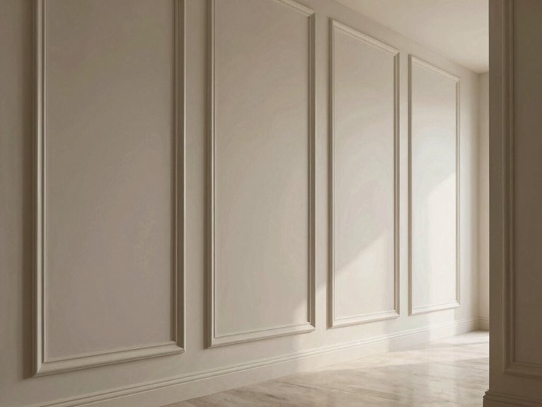 narrow hallway pvc frame spacing