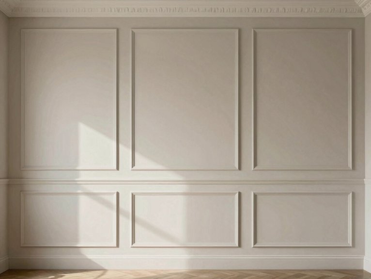 oversized painted spaced panels