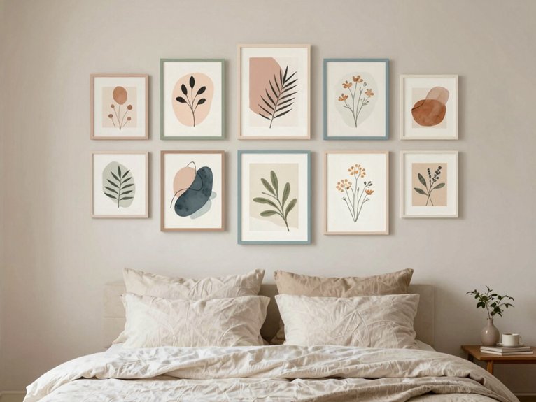 pastel prints mats glue gun