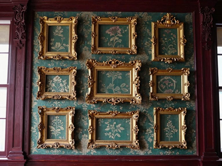 symmetrical victorian framed gallery
