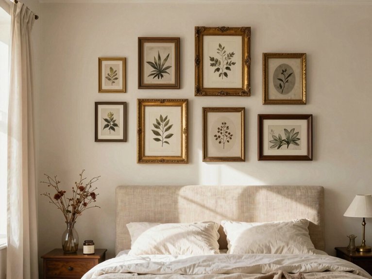 vintage framed black and white cluster
